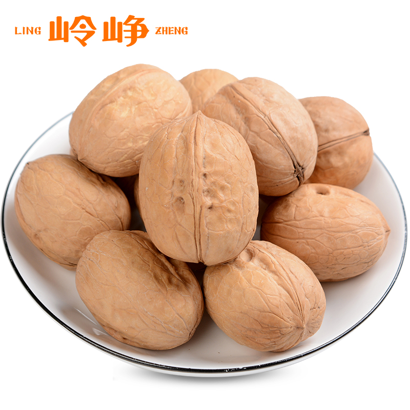 岭峥 薄皮核桃500g新疆原味生核桃孕妇核桃五斤包邮无漂白
