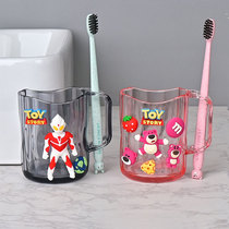 Children Toothbrush Shelf Toiletries Cups Girls Toothbrushing Cups Hanging Wall-Style Baby Boy Special Cute Wash Cup