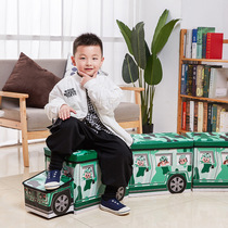 Childrens creative storage stool Baby storage stool Sitting Room Folding Stool Cartoon Toy Finishing Containing box