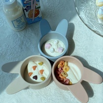Creative Cute Little Baby Silicone Suit Accessories Cutlery Children Anti-Fall Bowls Cutlery Food Grade Silicone cutlery
