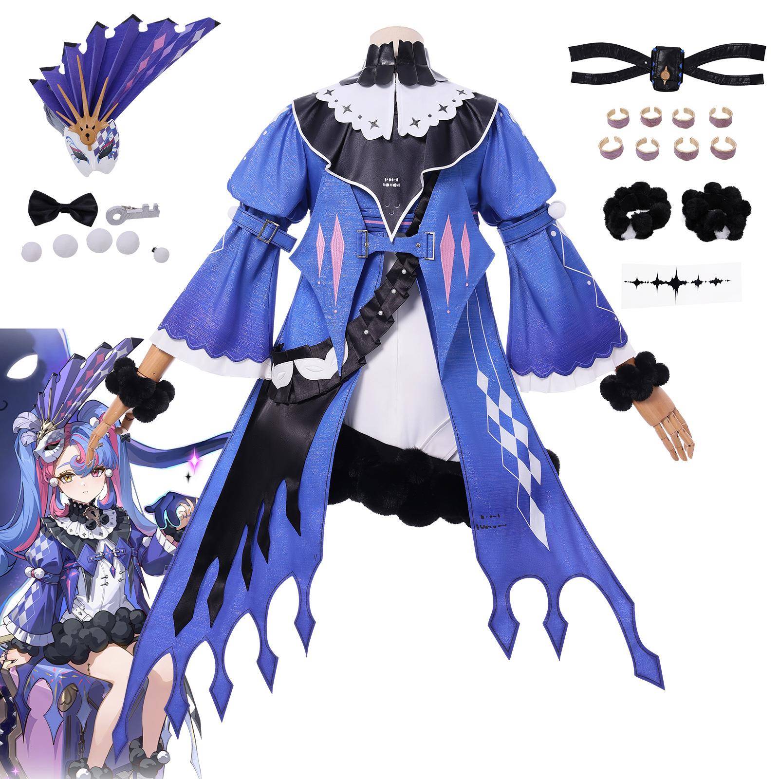 鸣潮cos服鸣潮愚人剧团箱中舞台洛可 cosplay二次元动漫服装 - 图1