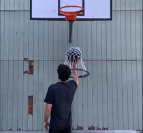 Portable detachable basket mesh plastic abs resistant to fall simple to take away the basketball net can be moved