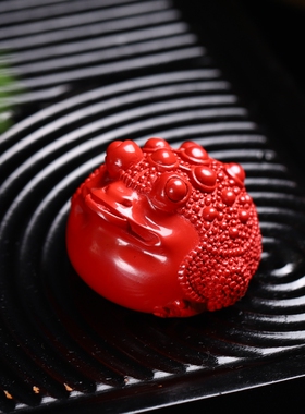 老缘朱砂中国风古典摆件
