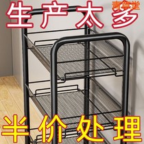 Kitchen Shelving Ground Floor Multilayer Home Microwave Oven Rack Vegetable Containing Rack Oven Rack Storage Rack With Wheels