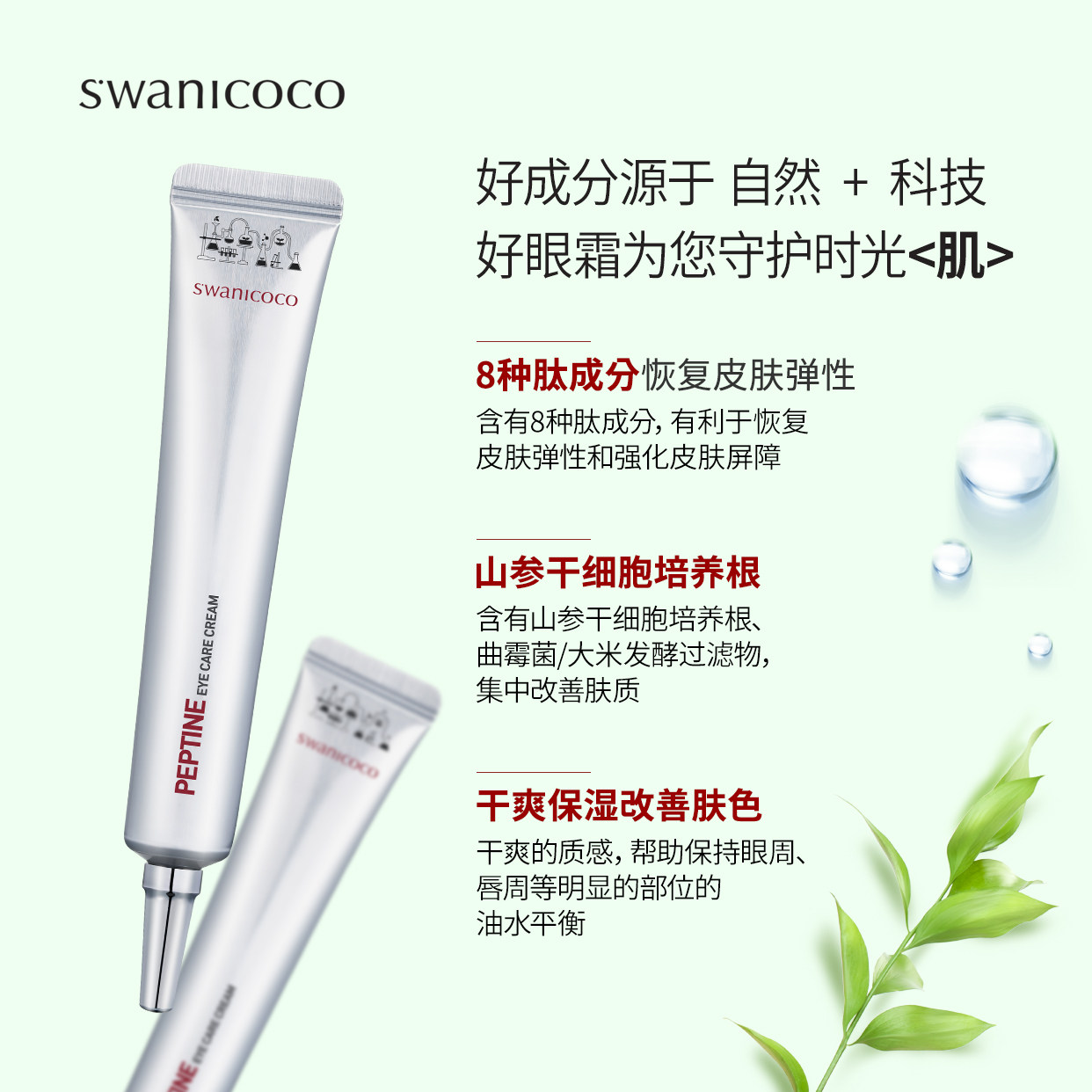 韩国swanicoco思婉妮可可多肽眼霜 swanicoco眼霜