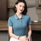 Летняя тонкая футболка polo для работы, короткий рукав, делается под заказ, с печатью вашего логотипа