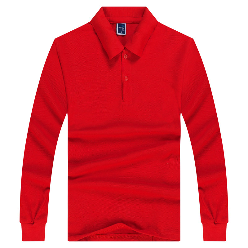 定制长袖服务员l字logo餐厅工作服 兮引服饰T恤