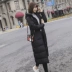 Mùa đông 2019 phiên bản Hàn Quốc mới của áo khoác cotton nữ dài đến đầu gối dày xuống đệm độn áo khoác mỏng - Bông phao dáng dài nữ Bông