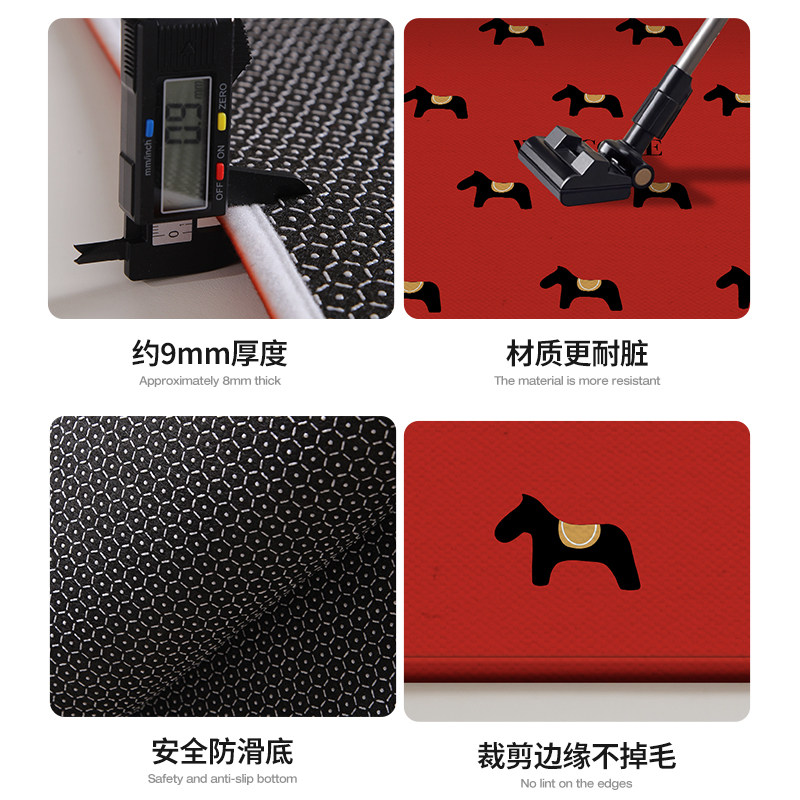 2026新款马年入户门地垫大门口专用地毯新年喜庆红色地垫家用脚垫,淘宝优惠券,粉丝福利购,淘宝优惠卷