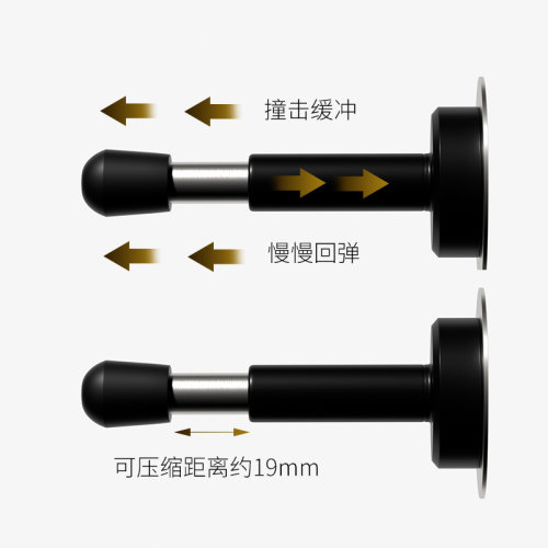 防盗门防撞神器免打孔门挡玻璃门防碰撞门阻器入户门液压缓冲门顶-图1