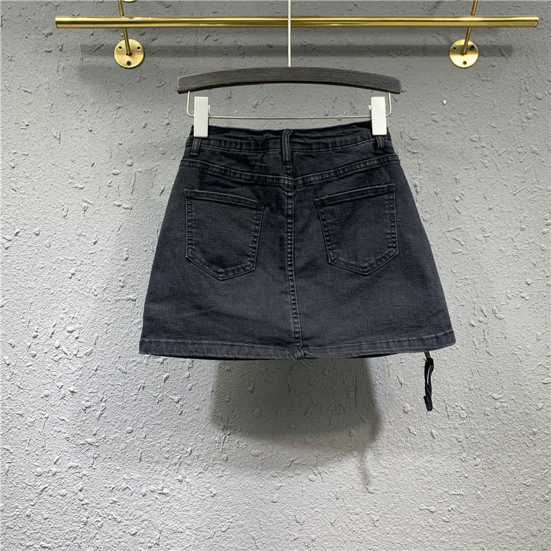 欧洲站2020新款秋季休闲弹力短裙 韩蒂俐半身裙