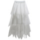 Four Seasons Irregular Mesh Spring and Autumn Skirt