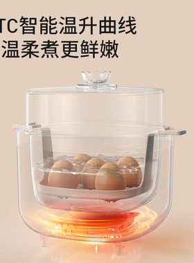 九阳煮蛋器三层多功能智能早餐机家用定时预约蒸蛋器煮鸡蛋电蒸锅