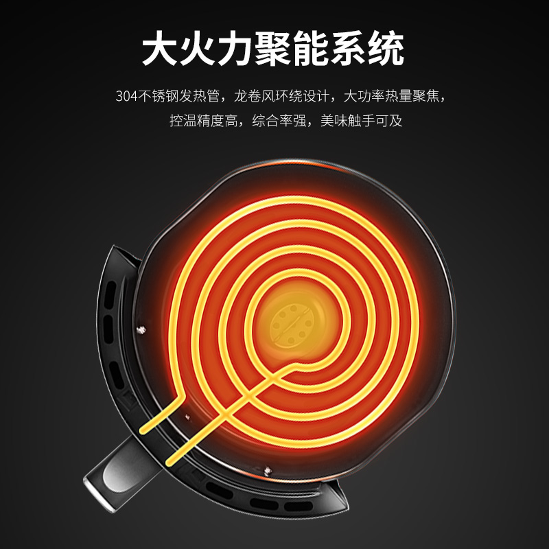 九阳凡臣专卖店九阳空气炸锅家用新款特价全自动无油多功能小电炸锅大容量薯条机1