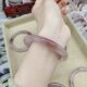 Golden Silk Jade She Tai Cui Violet Ice Transparent Women's Model