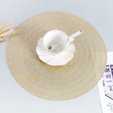 Американский подставка для столовых приборов 38 см, простой декоративный коврик в роскошном стиле в скандинавском стиле, коврик для обеденного стола, коврик для гостиничного дома, противоожоговая теплоизоляция, противоскользящий коврик для подноса