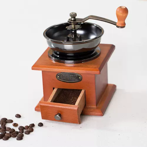 Ручная ручная кофемашина ручной коктейль ретро -кофейная фасоль машины для шлифования домашняя ручная шлифовальная шлифовальная машина.