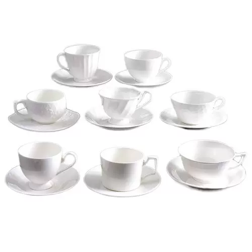 Керамический кофейный белый комплект для гостиной для отеля, послеобеденный чай, чайная чашка, простой и элегантный дизайн, европейский стиль, подарок на день рождения