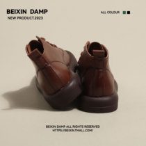BEIXIN Micro Wind Diary ~ Retro Thick Bottom Martin Boots Woman New Niche Fashion 100 Hitch Comfort Inn Short Boots