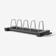 Self-adjusting spacing barbell trailer storage rack