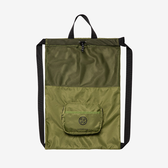 Luxiaojun吕小军运动健身束口袋双肩背包简易抽绳折叠收纳旅行包