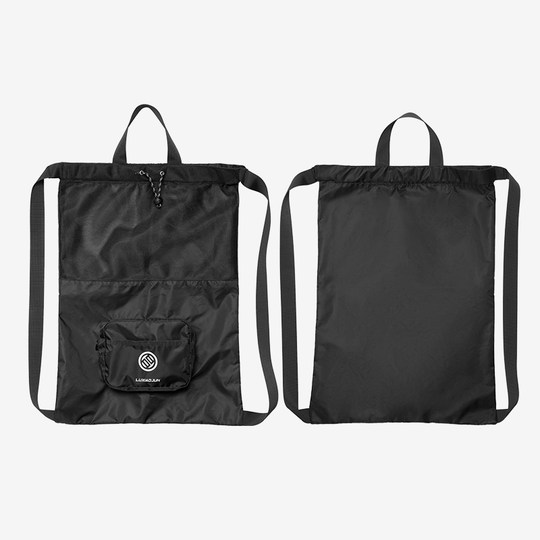 Luxiaojun吕小军运动健身束口袋双肩背包简易抽绳折叠收纳旅行包