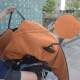 Three-wheeled motorcycle winter windshield quilt plus velvet, thickened, warm and waterproof, special enlarged windshield for electric tricycle