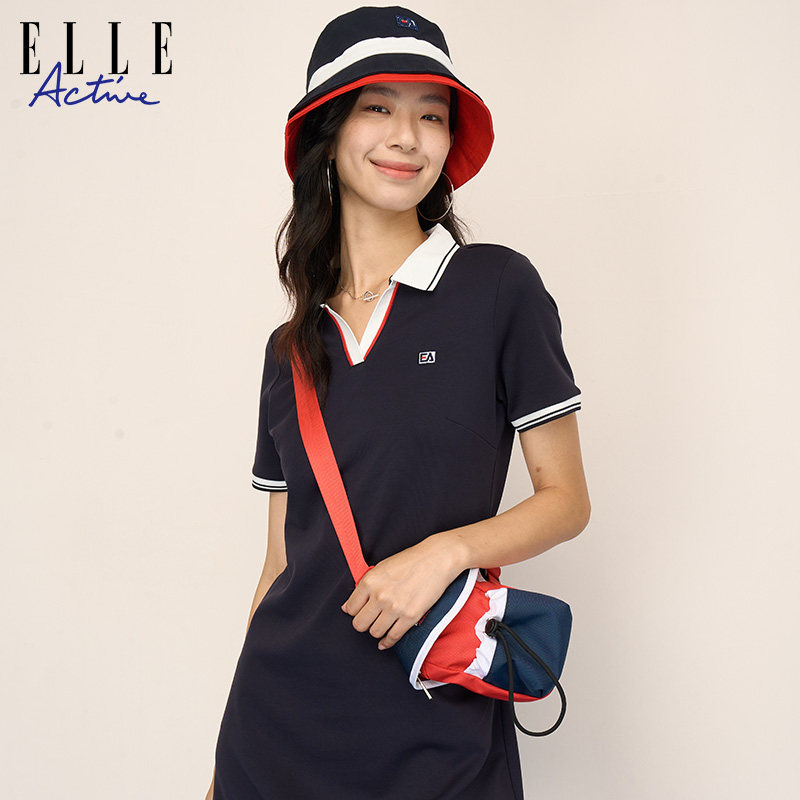 ELLE Active户外潮搭撞色LOGO轻便小挎包新款时尚单肩包斜挎包女,淘宝优惠券,粉丝福利购,淘宝优惠卷