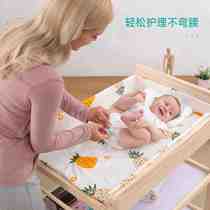 High-end Solid Wood Diaper Table Baby Care Desk Baby Changing Diaper Bath Table Newborn Crib Caressing Massage