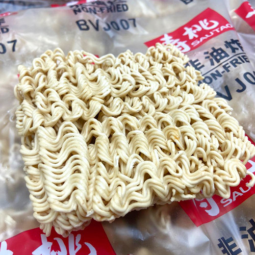 寿桃牌整箱装1.75KG非油炸生面黄炒面条混搭蒸蛋面河粉碱水方便面 - 图2