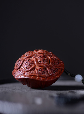 贡匠木中式车载赞比亚血檀雕