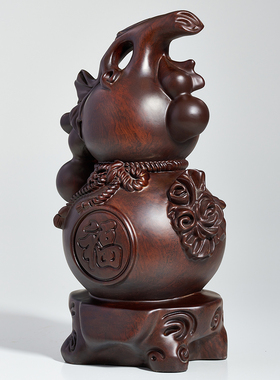 贡匠木祝福中式桌实雕刻葫芦摆