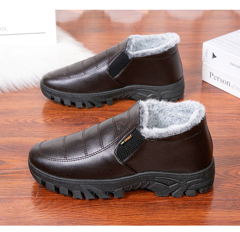 爸爸鞋加肥加大宽脚男士棉鞋加厚皮靴冬季大码4648防水皮棉鞋老人,淘宝优惠券,粉丝福利购,淘宝优惠卷