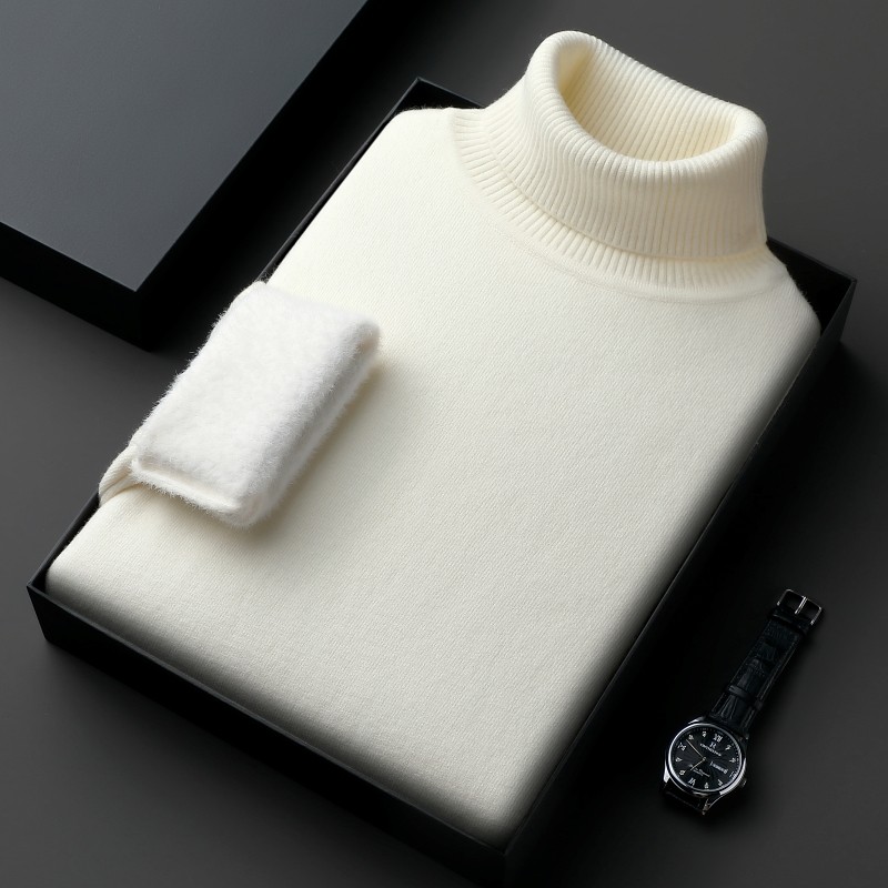 利郎一体绒冬季加绒羊毛衫男高领保暖毛衣纯色加厚羊绒针织衫大码,淘宝优惠券,粉丝福利购,淘宝优惠卷