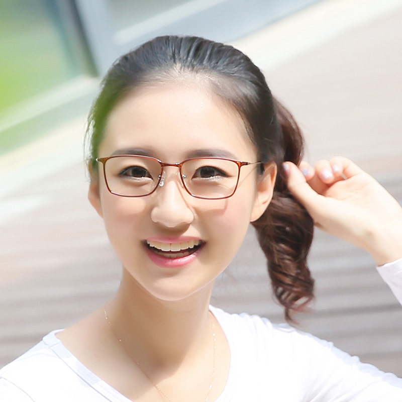 韩版钨钛塑钢tr90超轻眼镜方框金属细腿带鼻托男女配近视散光平光,淘宝优惠券,粉丝福利购,淘宝优惠卷