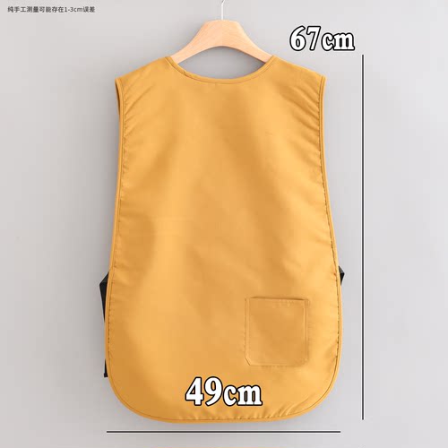 新款擦手马甲新款厨房餐饮专用定制坎肩家用工作服围裙男防泼水女 - 图1