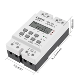 Трехэтажный переключатель управления 220V Два уличных рекламных щитах с фиксированным переключателем KG316T Пейер управления временем питания