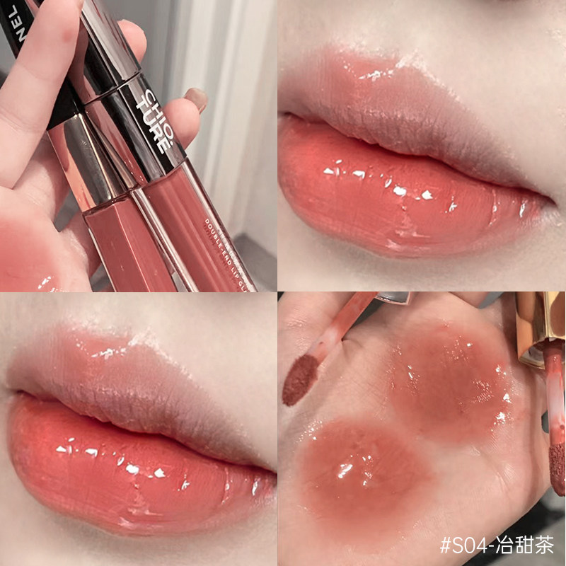 程十安稚优泉双头唇釉镜面水光口红唇蜜唇泥哑光s04不易掉色裸色,淘宝优惠券,粉丝福利购,淘宝优惠卷