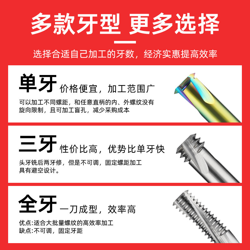 60度螺纹铣刀m2m3m4m5m6m8m10单牙三牙全牙牙刀cnc铝用刚用不锈钢,淘宝优惠券,粉丝福利购,淘宝优惠卷