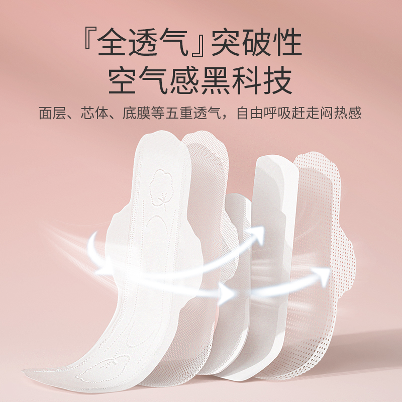 舒莱卫生巾日夜组合云柔肌姨妈巾整箱超薄抑菌卫生巾官方旗舰店