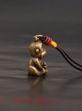 日式香插小猴子纯铜生肖猴创意