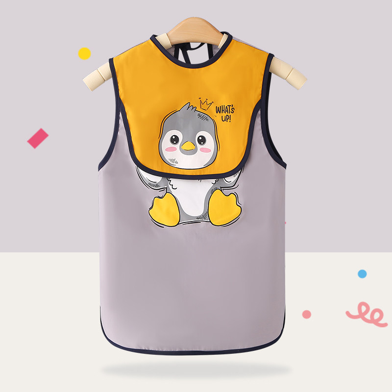 儿童围裙男女宝吃饭罩衣夏季无袖围兜防水防脏饭兜幼儿园画画护衣,淘宝优惠券,粉丝福利购,淘宝优惠卷