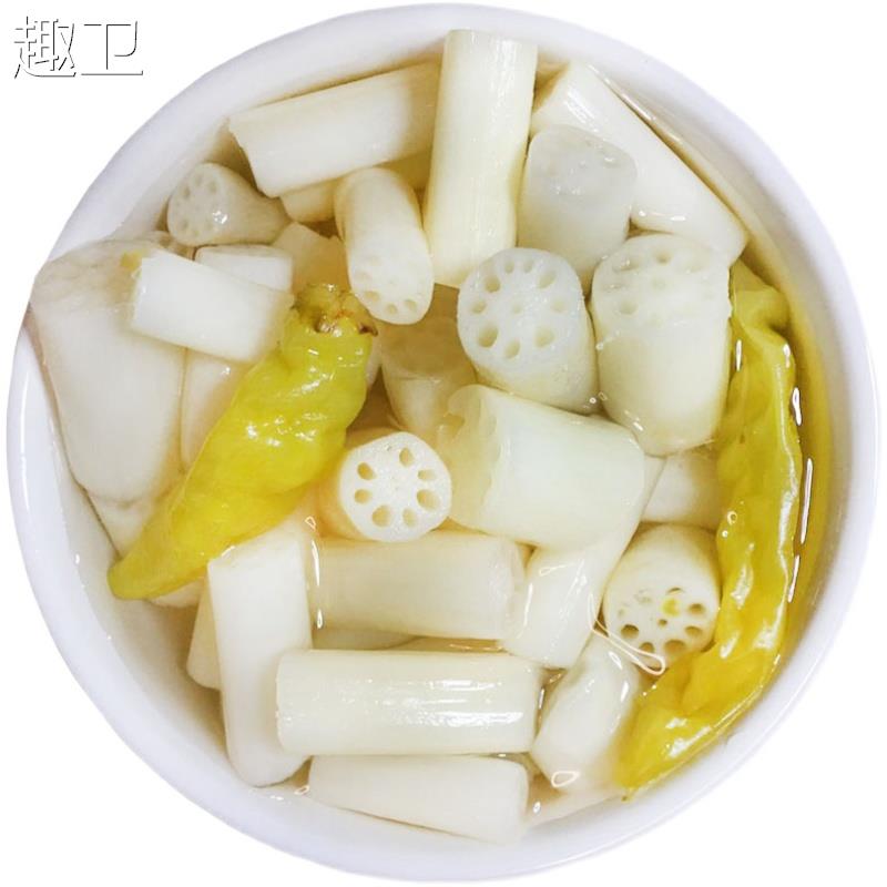 洪湖藕带酸辣藕尖泡椒酸辣400g*5袋下饭泡菜莲藕肠子泡菜湖北特产 - 图3