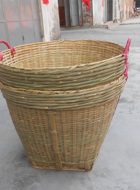 杂物垃圾圆篓结实耐用手工艺竹编