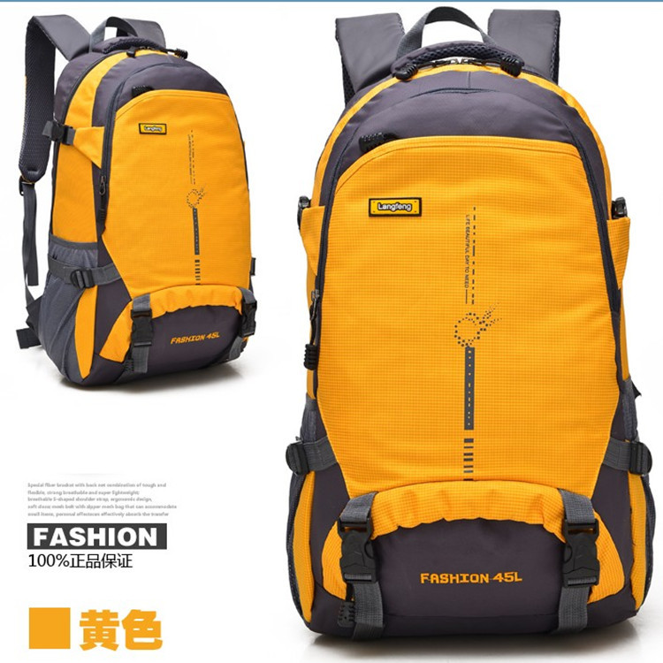 New backpack outdoor ultra-light large capacity backpack men's 25L45L travel waterproof mountaineering bag women's sports school bag