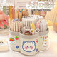 360 degree rotating pen holder multi-function large capacity desktop stationery storage box children's student desk placing pen bucket