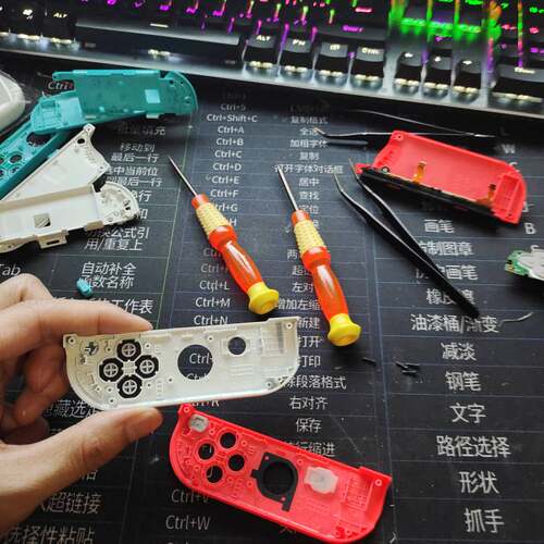Switch手柄壳外壳新款OLED白色原装手柄改装壳更换替换壳ns改造壳 - 图1