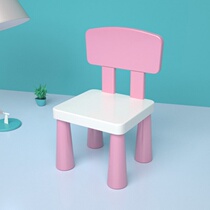 Children Chair Cartoon Assembled Stool Baby Toys Learn Table And Chairs Plastic Non-slip Game Draw Small Chair