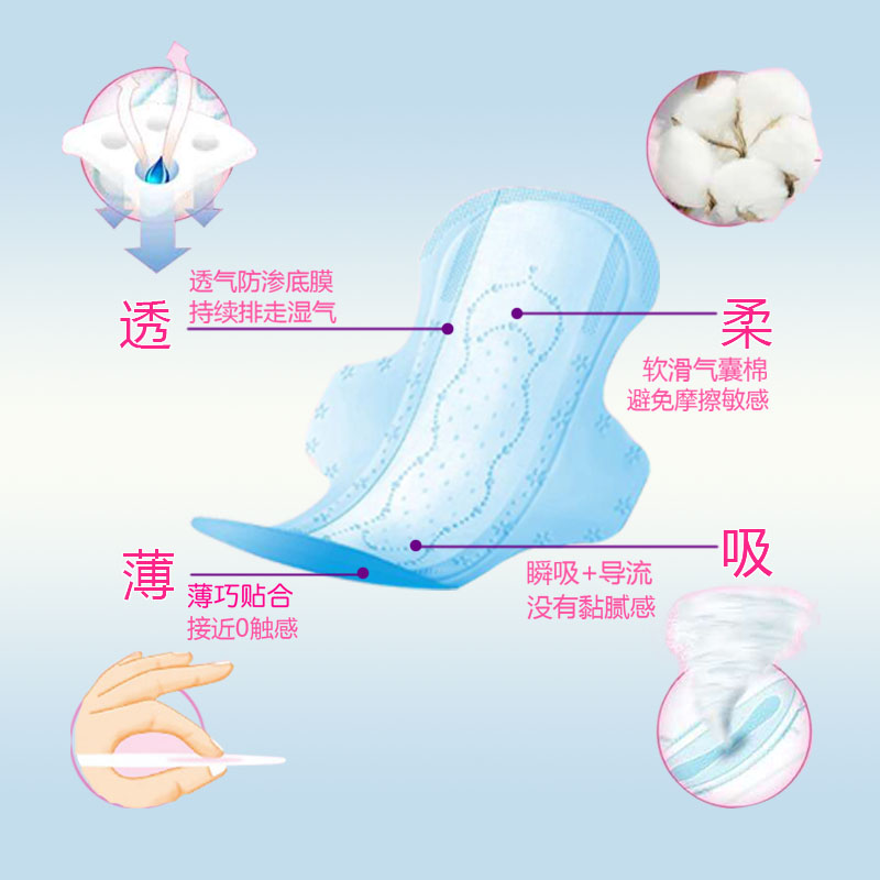 洁婷迷你型卫生巾棉柔小护翼180mm*10片量少时日用姨妈巾整箱批发-图3