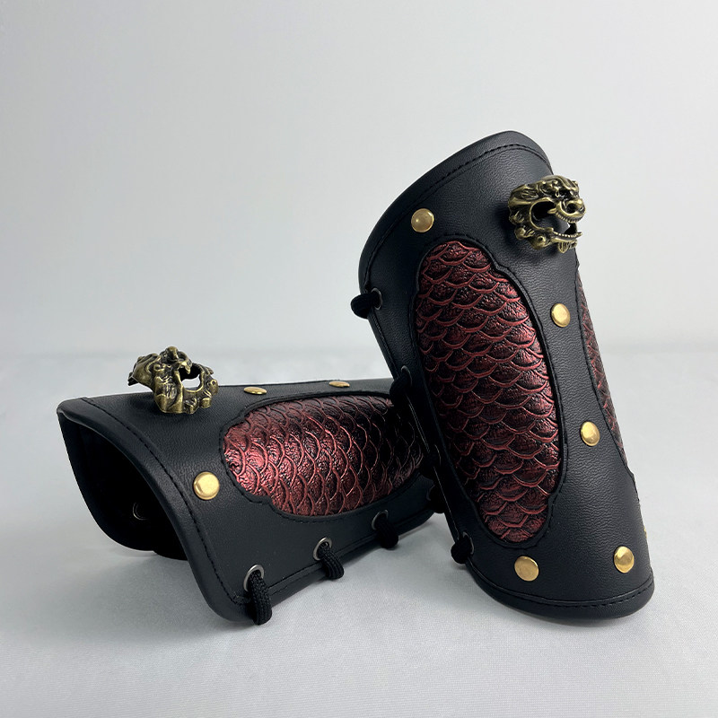 汉服儿童护腕护甲原创金色皮革护臂古风配饰飞鱼服圆领袍束袖,淘宝优惠券,粉丝福利购,淘宝优惠卷